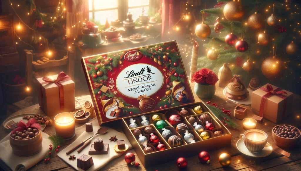 Lindor of Linz delivering Christmas joy: A heartwarming gift with a special tasting set