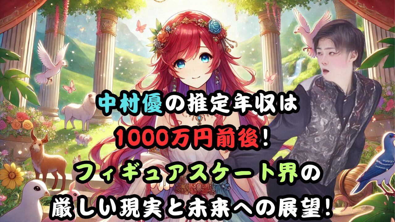 中村優の推定年収は 1000万円前後！ フィギュアスケート界の 厳しい現実と未来への展望！