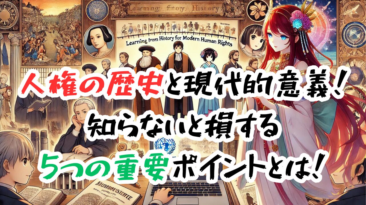 人権の歴史と現代的意義！ 知らないと損する 5つの重要ポイントとは！