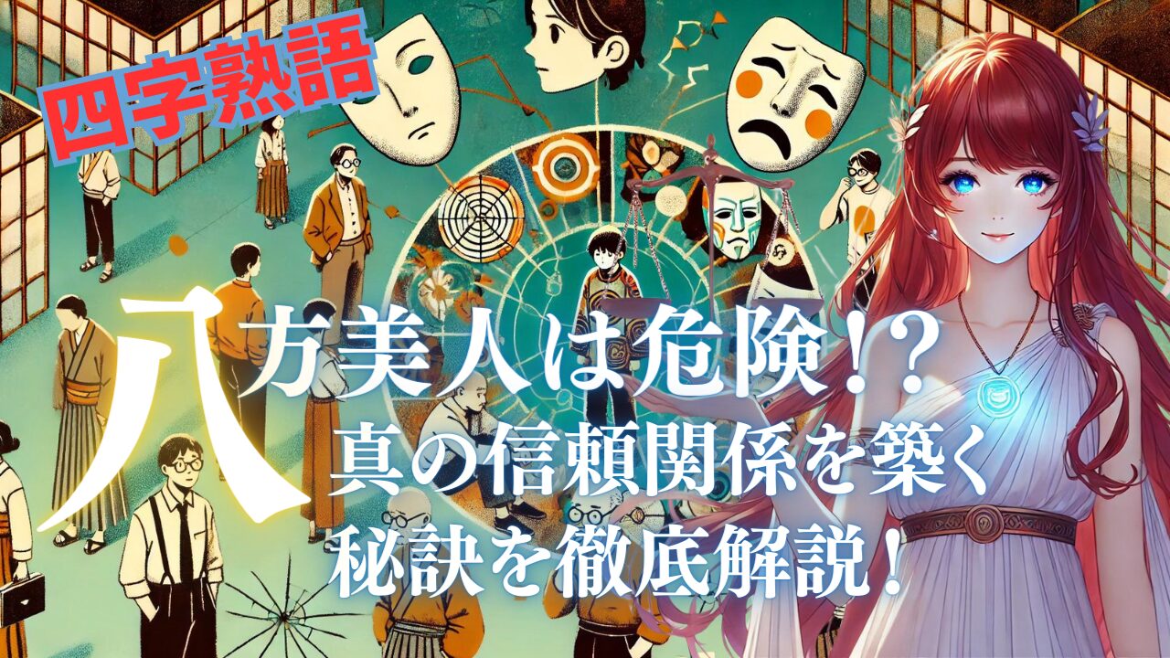 四字熟語「八方美人」は危険！？真の信頼関係を築く秘訣を徹底解説！