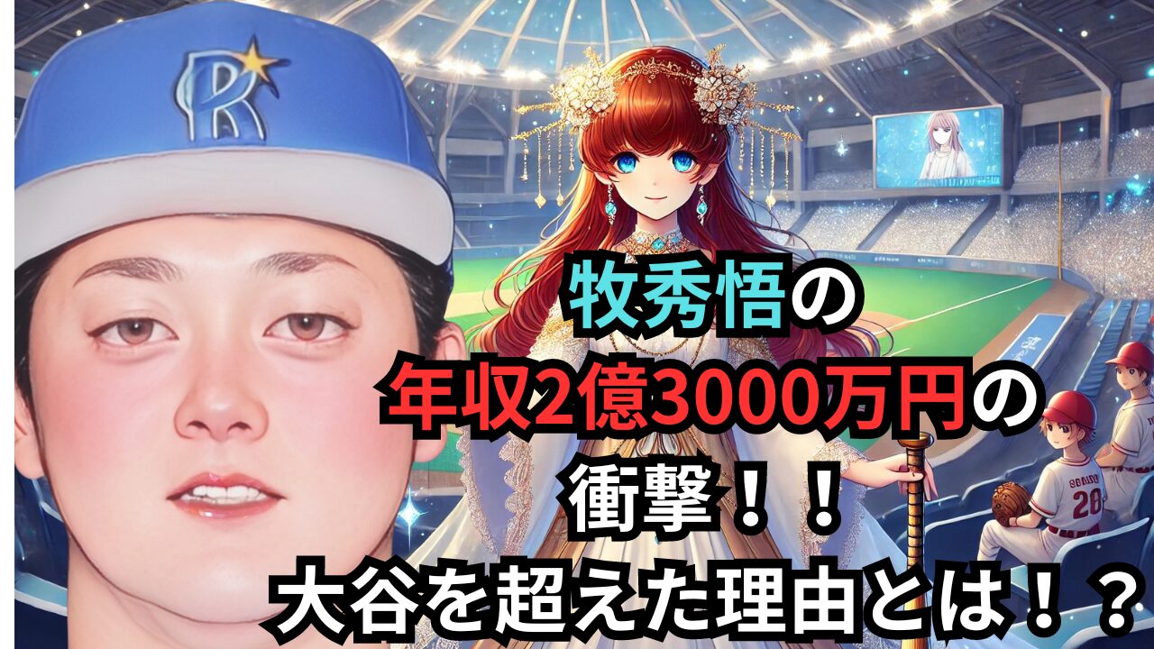 牧秀悟の 年収2億3000万円の 衝撃！！ 大谷を超えた理由とは！？