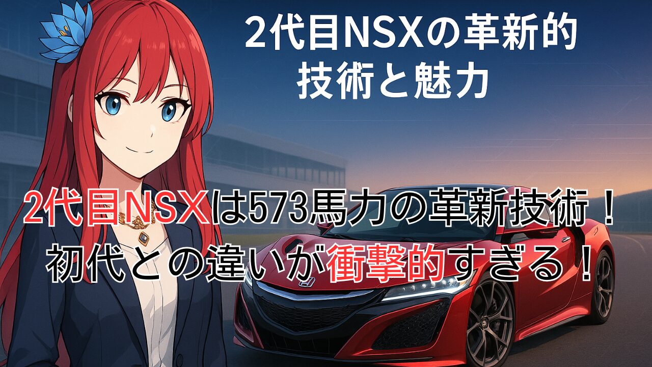 2代目NSXは573馬力の革新技術！初代との違いが衝撃的すぎる！