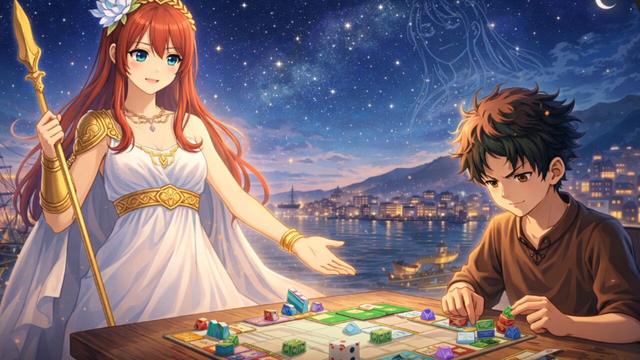 女神アテナの物語 いたスト風ゲームと商人の少年