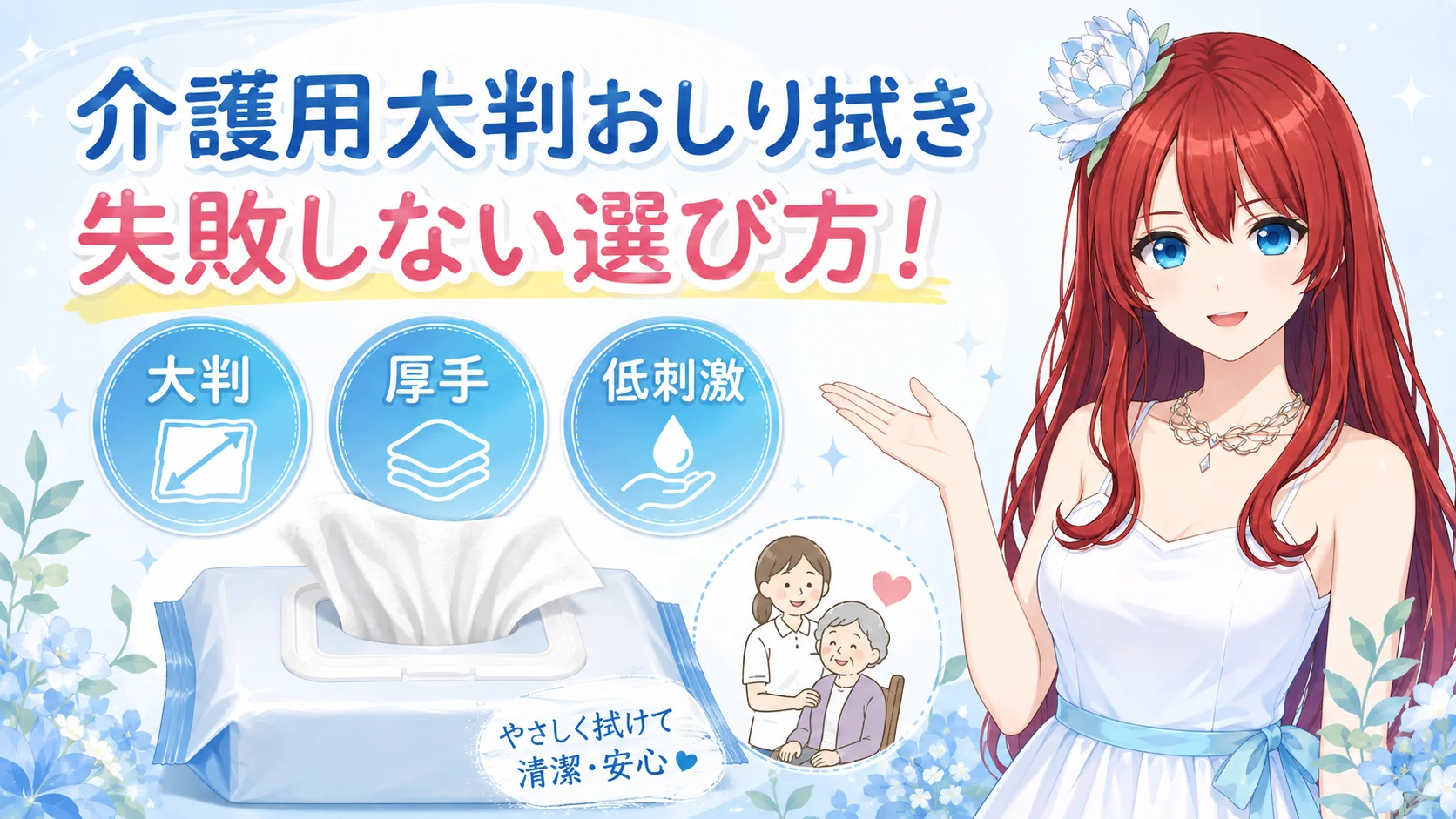 介護用大判おしり拭き失敗しない選び方！