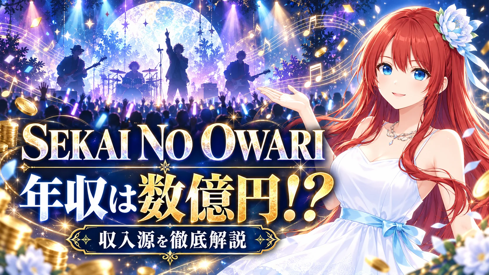 SEKAI NO OWARIの年収は驚異の数億円！収入源を完全解剖！