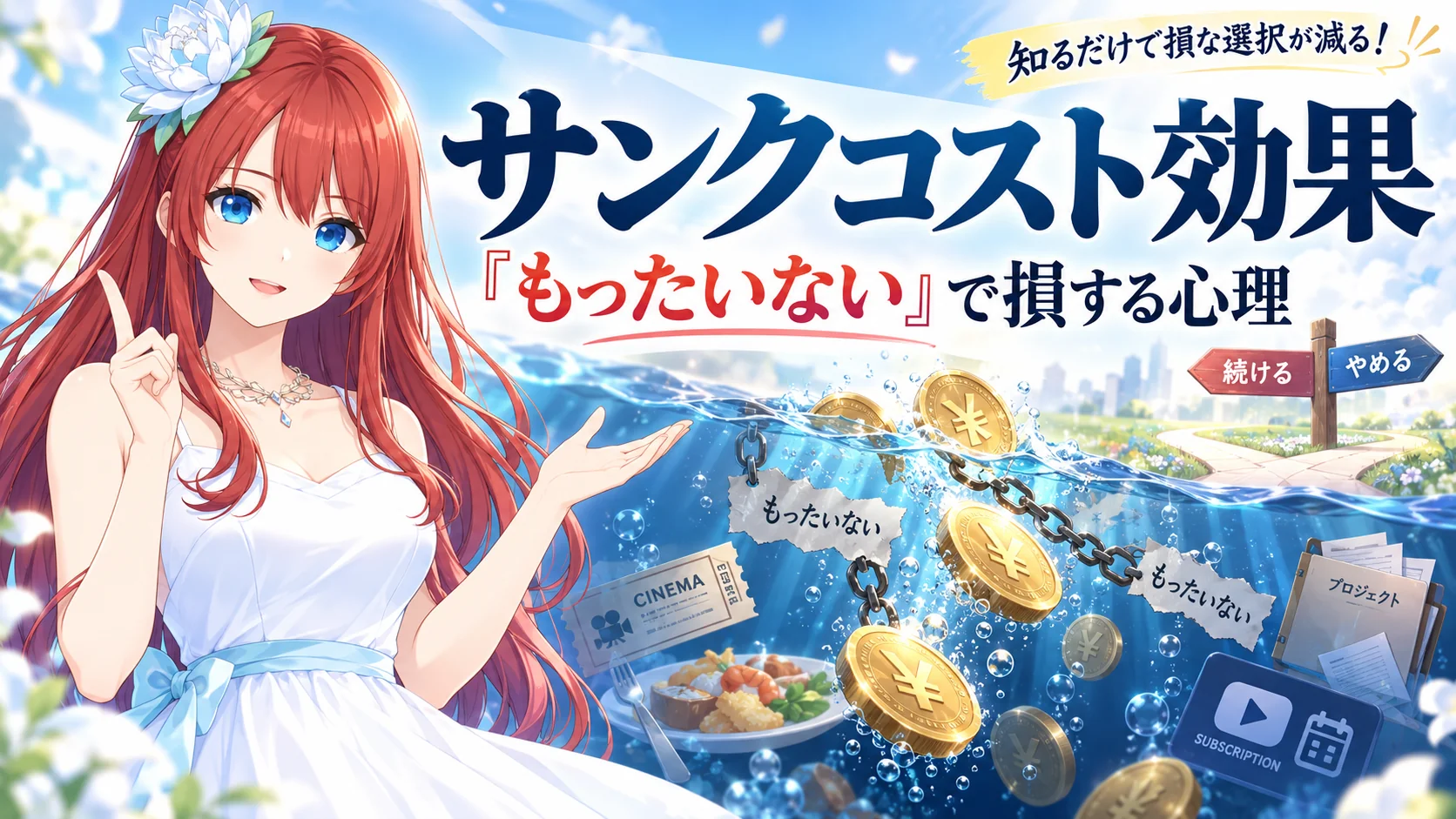 サンクコスト効果の正体！知るだけで損な選択が減る！