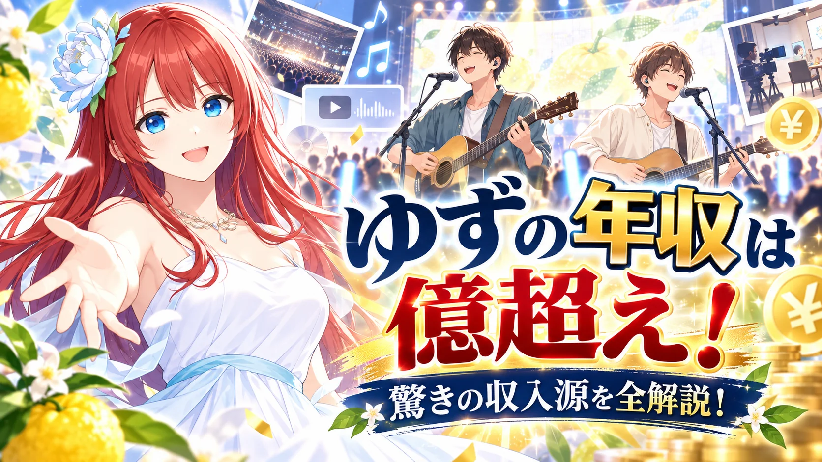 ゆずの年収は億超え！驚きの収入源を全解説！